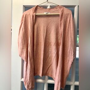Sonoma Peach/Pink Colored Sleeveless Cardigan, Size XL